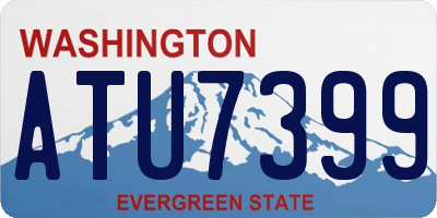 WA license plate ATU7399