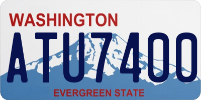 WA license plate ATU7400