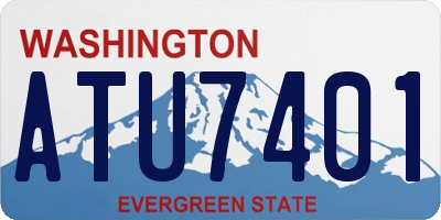 WA license plate ATU7401