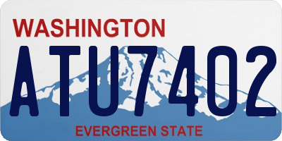WA license plate ATU7402