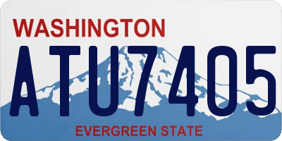 WA license plate ATU7405
