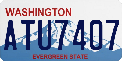 WA license plate ATU7407