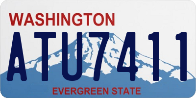WA license plate ATU7411