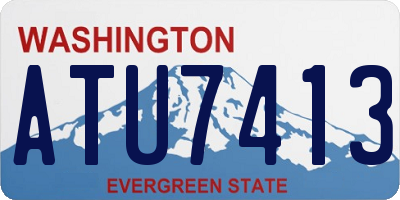 WA license plate ATU7413