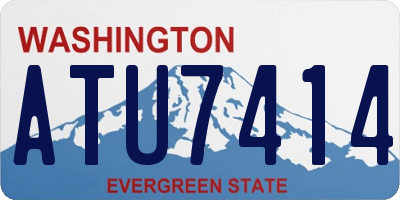 WA license plate ATU7414