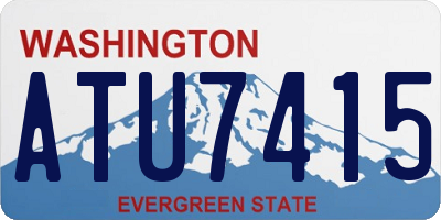 WA license plate ATU7415