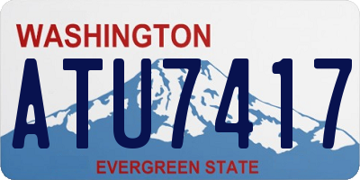 WA license plate ATU7417