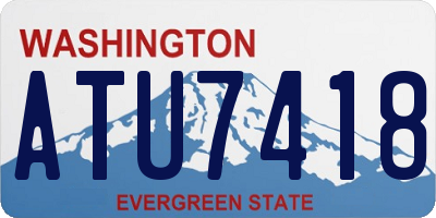 WA license plate ATU7418
