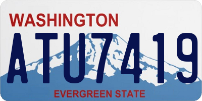 WA license plate ATU7419