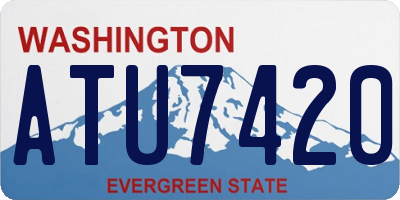 WA license plate ATU7420