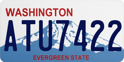 WA license plate ATU7422