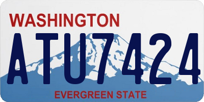 WA license plate ATU7424
