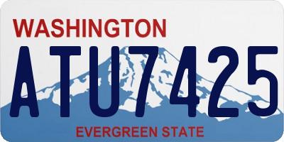 WA license plate ATU7425