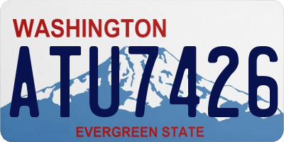WA license plate ATU7426
