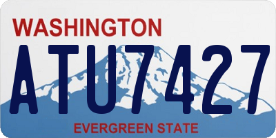 WA license plate ATU7427