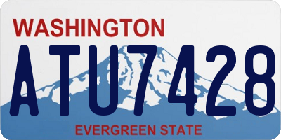 WA license plate ATU7428