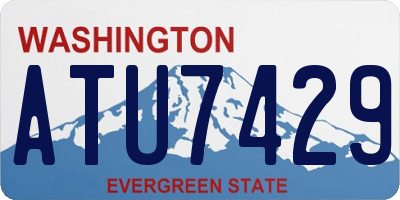 WA license plate ATU7429