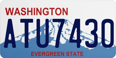 WA license plate ATU7430