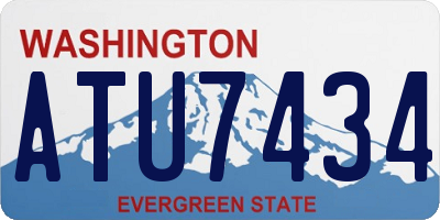 WA license plate ATU7434