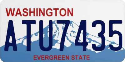 WA license plate ATU7435