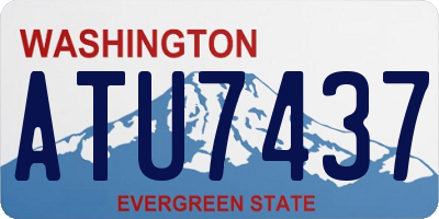 WA license plate ATU7437