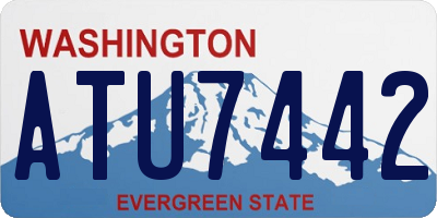 WA license plate ATU7442