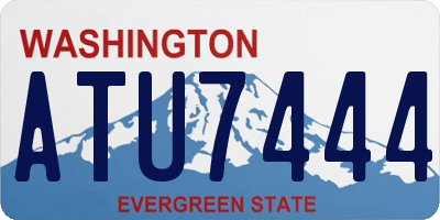 WA license plate ATU7444