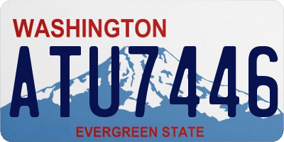 WA license plate ATU7446