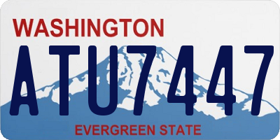 WA license plate ATU7447