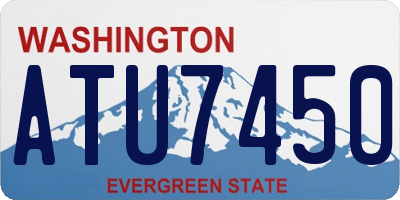 WA license plate ATU7450
