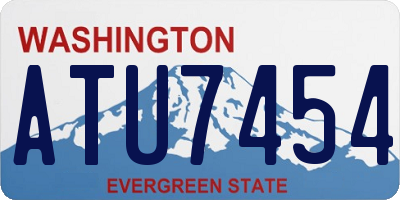 WA license plate ATU7454