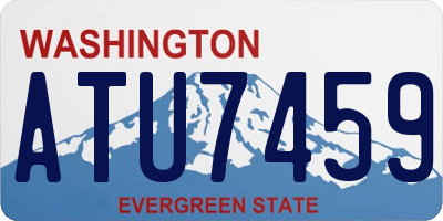 WA license plate ATU7459