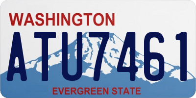 WA license plate ATU7461
