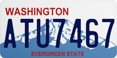 WA license plate ATU7467