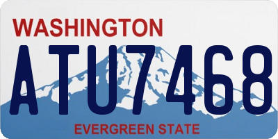 WA license plate ATU7468