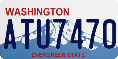 WA license plate ATU7470