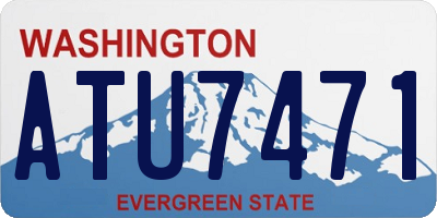WA license plate ATU7471