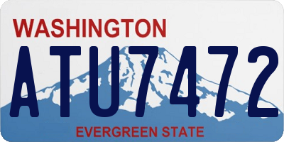 WA license plate ATU7472