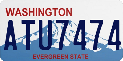 WA license plate ATU7474