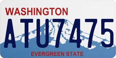 WA license plate ATU7475