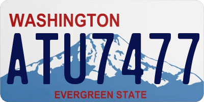 WA license plate ATU7477