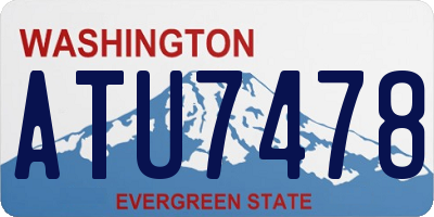 WA license plate ATU7478