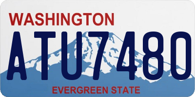 WA license plate ATU7480