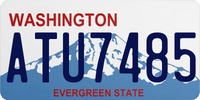 WA license plate ATU7485