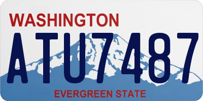WA license plate ATU7487