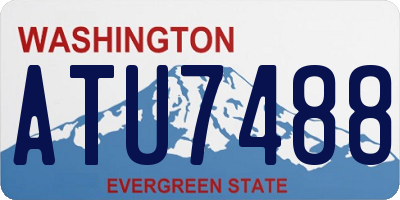 WA license plate ATU7488
