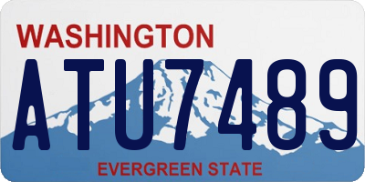 WA license plate ATU7489