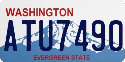 WA license plate ATU7490