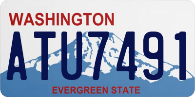 WA license plate ATU7491