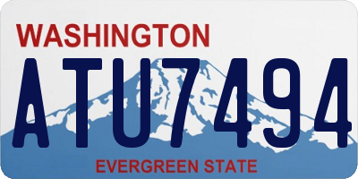 WA license plate ATU7494